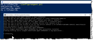 Configure the TFS2015 build agent