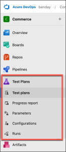 The Test Plans hub in Azure DevOps