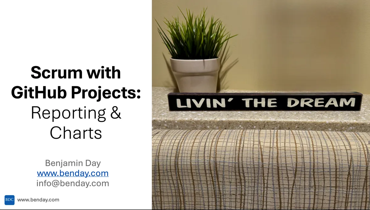 Scrum with GitHub Projects: Reporting & Charts (Demo)