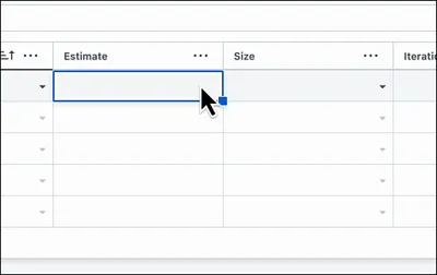 The Estimate and Size values for a PBI