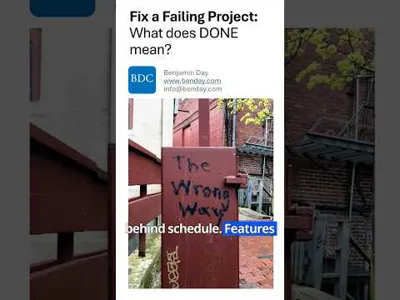 Fix a Failing Project: What does DONE mean?