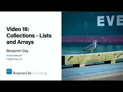 C# Development for Beginners #16: Collections - Lists and Arrays - Managing Groups of Data
