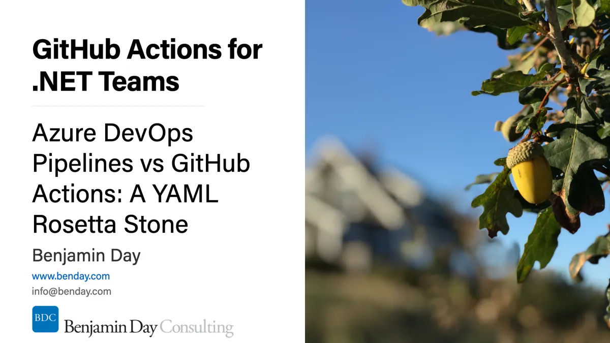 GitHub Actions for .NET Teams #1: Azure DevOps vs GitHub Actions — A YAML Rosetta Stone