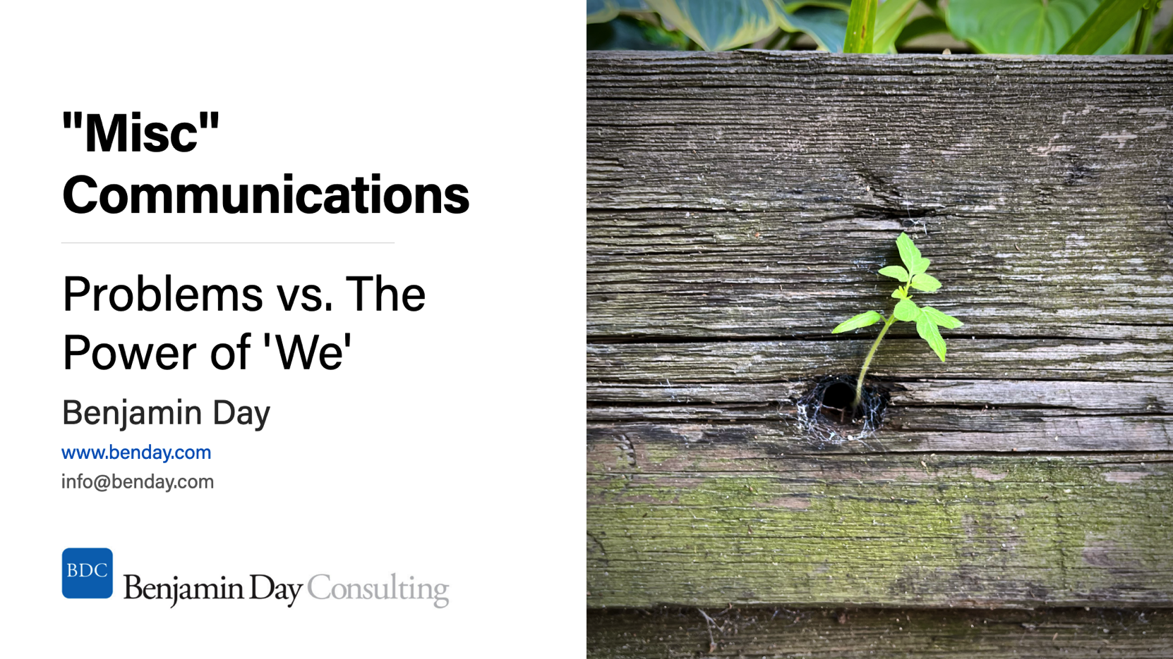Problems vs. The Power of "We" | Words for Leaders