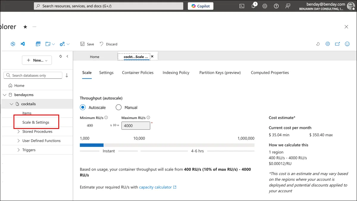 Step 2.1: Scale & Settings