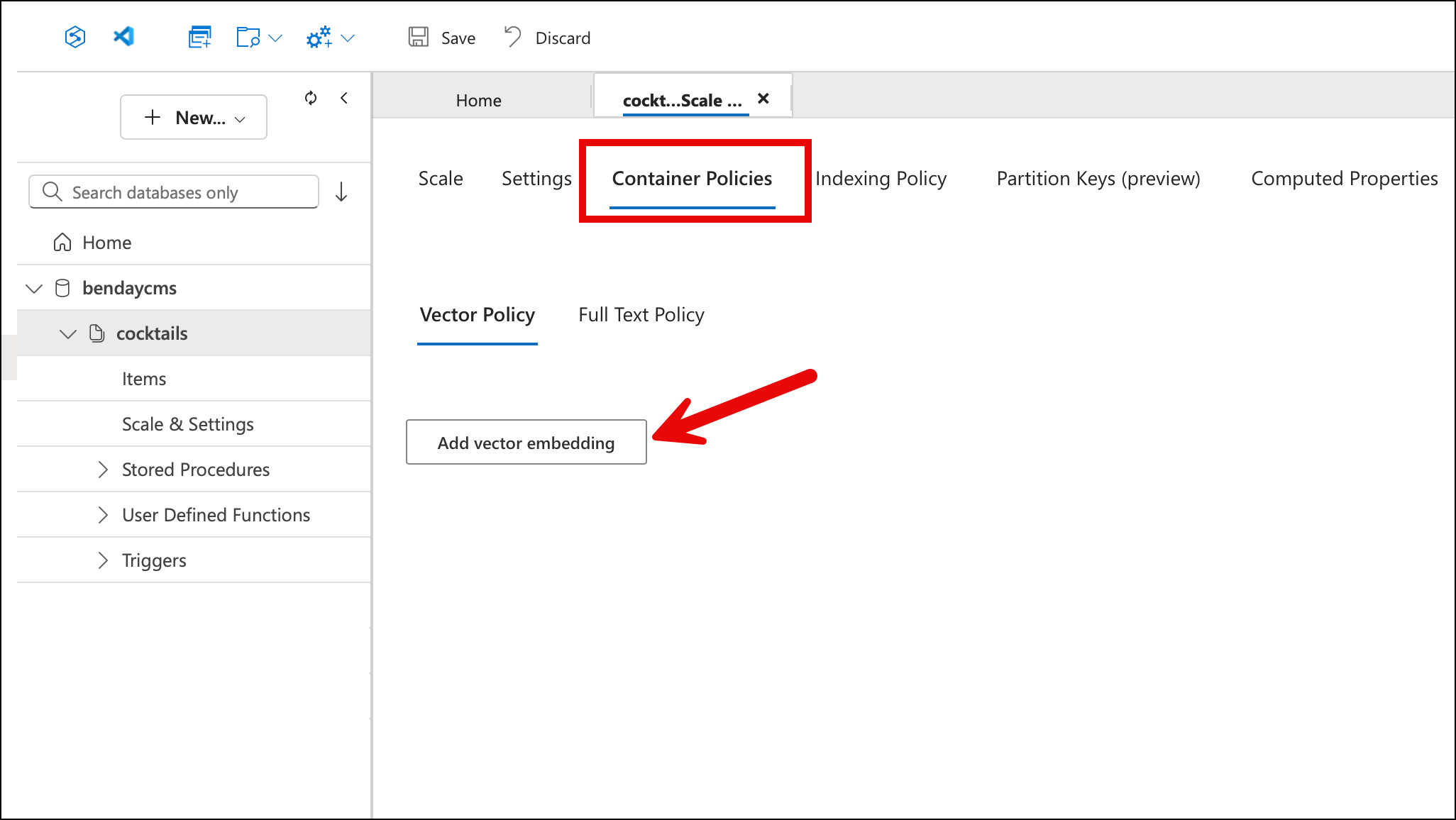 Step 2.2: Container Policies