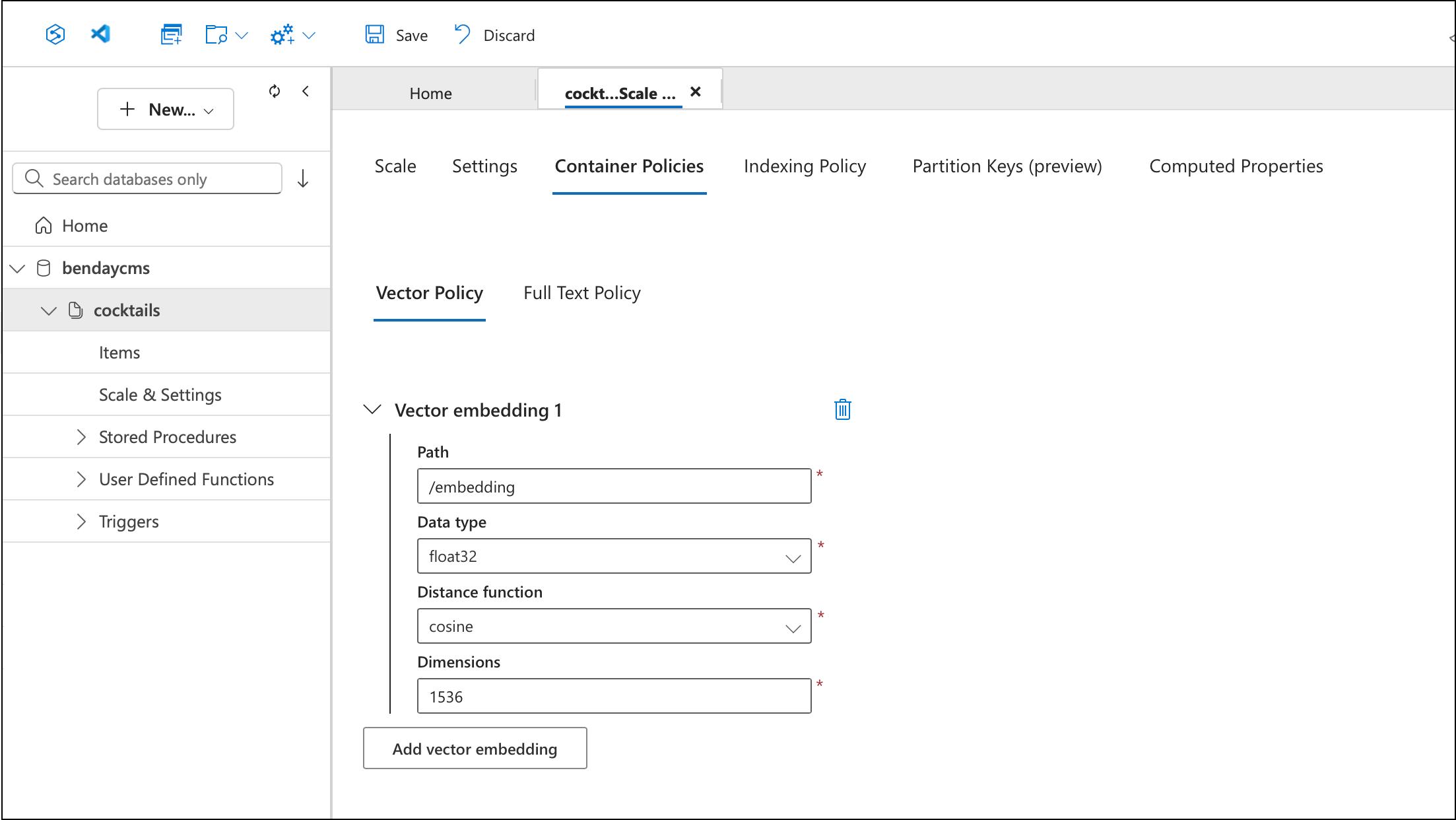 Step 4: Configure the Vector Policy
