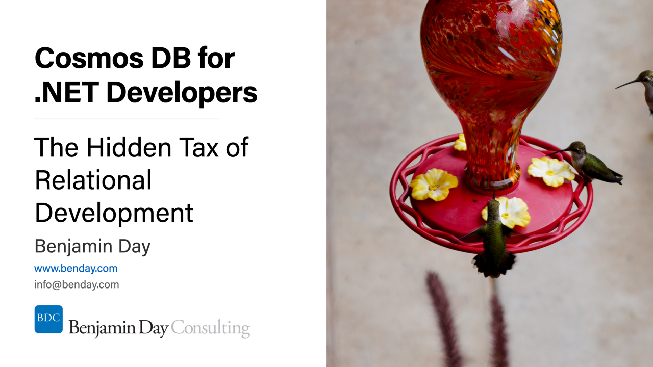 Azure Cosmos DB for .NET Developers #1: The Hidden Tax of Relational Development